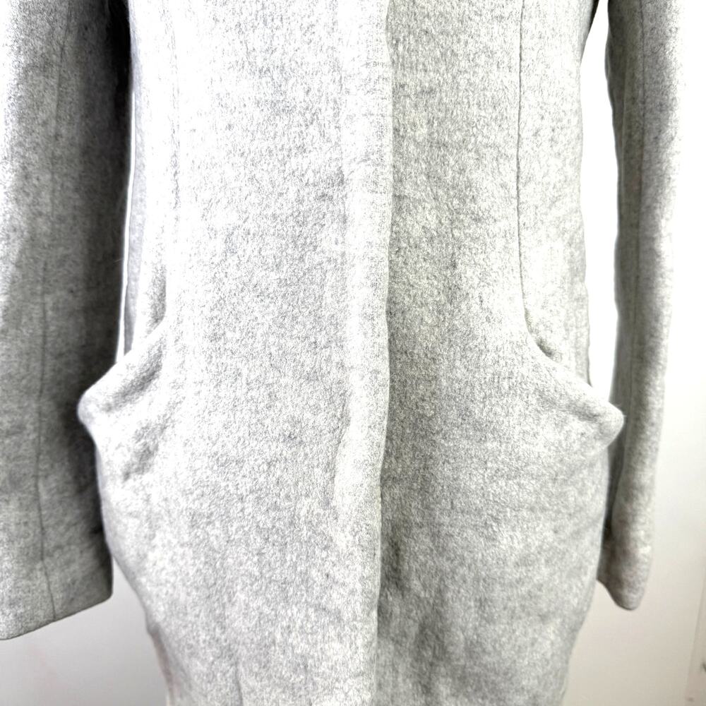 Wilfred Aritzia Cocoon Virgin Wool Cashmere Nylon Women's Grey Coat Size Medium - Picture 3 of 10